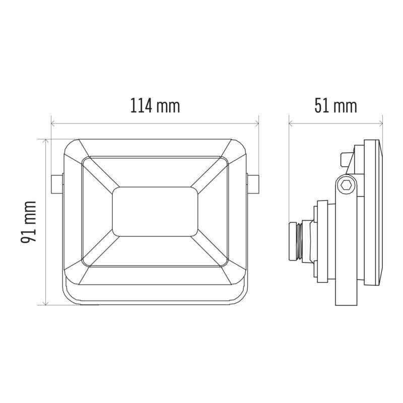 LED-valonheitin ILIO 10W (85W) 800 lm NW hinta ja tiedot | Taskulamput ja valonheittimet | hobbyhall.fi