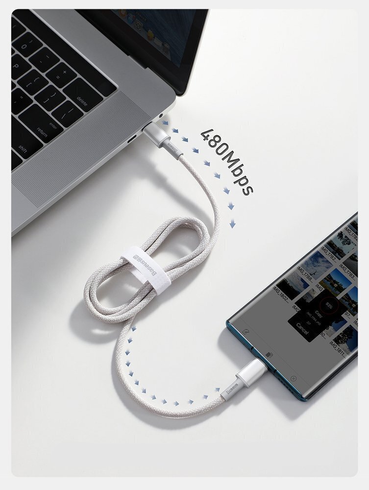 Baseus USB Type C - USB Type C, 2 m hinta ja tiedot | Puhelinkaapelit | hobbyhall.fi