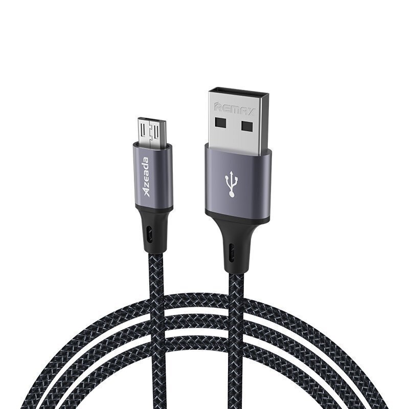 Proda Azeada -sarjan pikalatausdatakaapeli USB - Micro USB 3A 1m harmaa (PD-B52m). hinta ja tiedot | Puhelinkaapelit | hobbyhall.fi