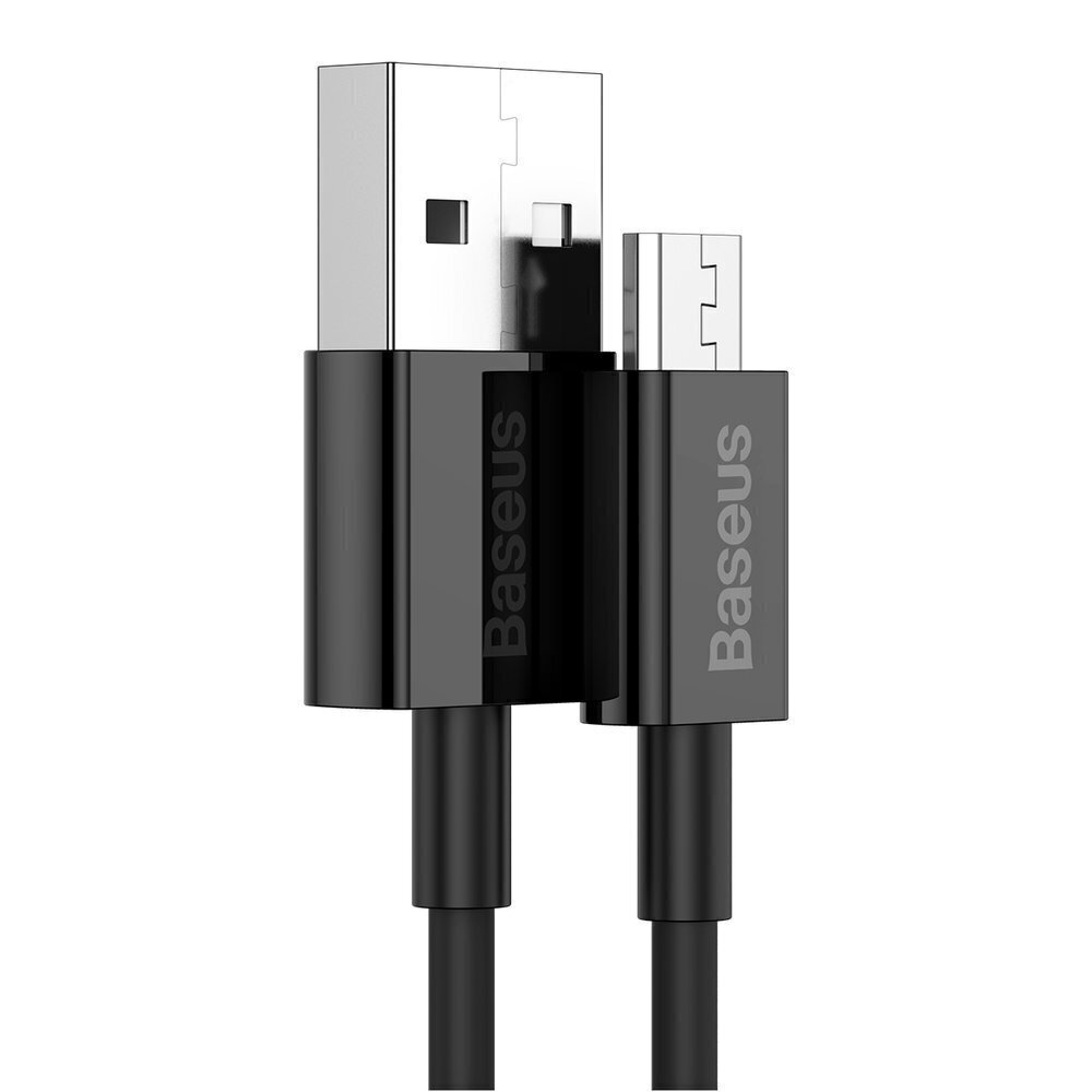 Baseus MicroUSB 2m pikalatauskaapeli , musta hinta ja tiedot | Puhelinkaapelit | hobbyhall.fi