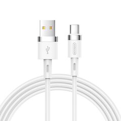 Joyroom USB – USB Typ C -kaapeli 2,4A 1,2 m (S-1224N2 White) hinta ja tiedot | Puhelinkaapelit | hobbyhall.fi