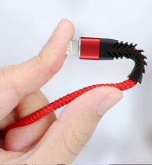 USB-A + USB-C kaapeli Fusion Fishbone 30W / 3A / 1,5m musta hinta ja tiedot | Puhelinkaapelit | hobbyhall.fi