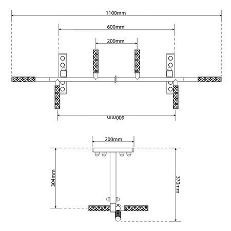 Kattoaisa 3 parilla pidikkeitä + koukku hinta ja tiedot | Leuanvetotangot | hobbyhall.fi