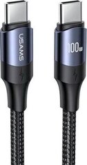 USAMS U71 USB-C - USB-C 100 W PD 3m, musta hinta ja tiedot | Usams Puhelimet, älylaitteet ja kamerat | hobbyhall.fi