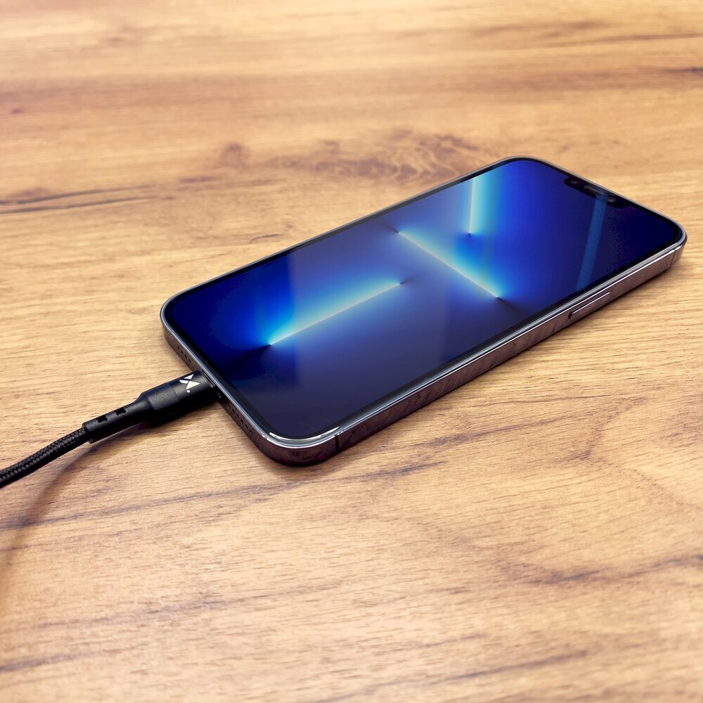 Wozinsky-kaapeli USB - Lightning 2,4A 1m musta (WUC-L1B) hinta ja tiedot | Puhelinkaapelit | hobbyhall.fi