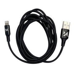 Wozinsky-kaapeli USB - Lightning 2,4A 1m musta (WUC-L1B) hinta ja tiedot | Puhelinkaapelit | hobbyhall.fi