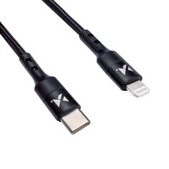 Wozinsky cable USB Type C - Lightning Power Delivery 18W 1m black (WUC-PD-CL1B) hinta ja tiedot | Puhelinkaapelit | hobbyhall.fi