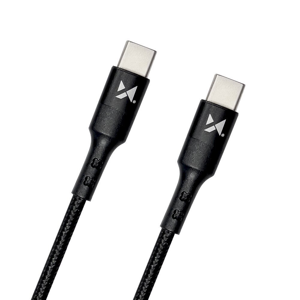 Wozinsky cable USB Type C - USB Type C Power Delivery 18W 2m black (WUC-PD-CC1B) hinta ja tiedot | Puhelinkaapelit | hobbyhall.fi