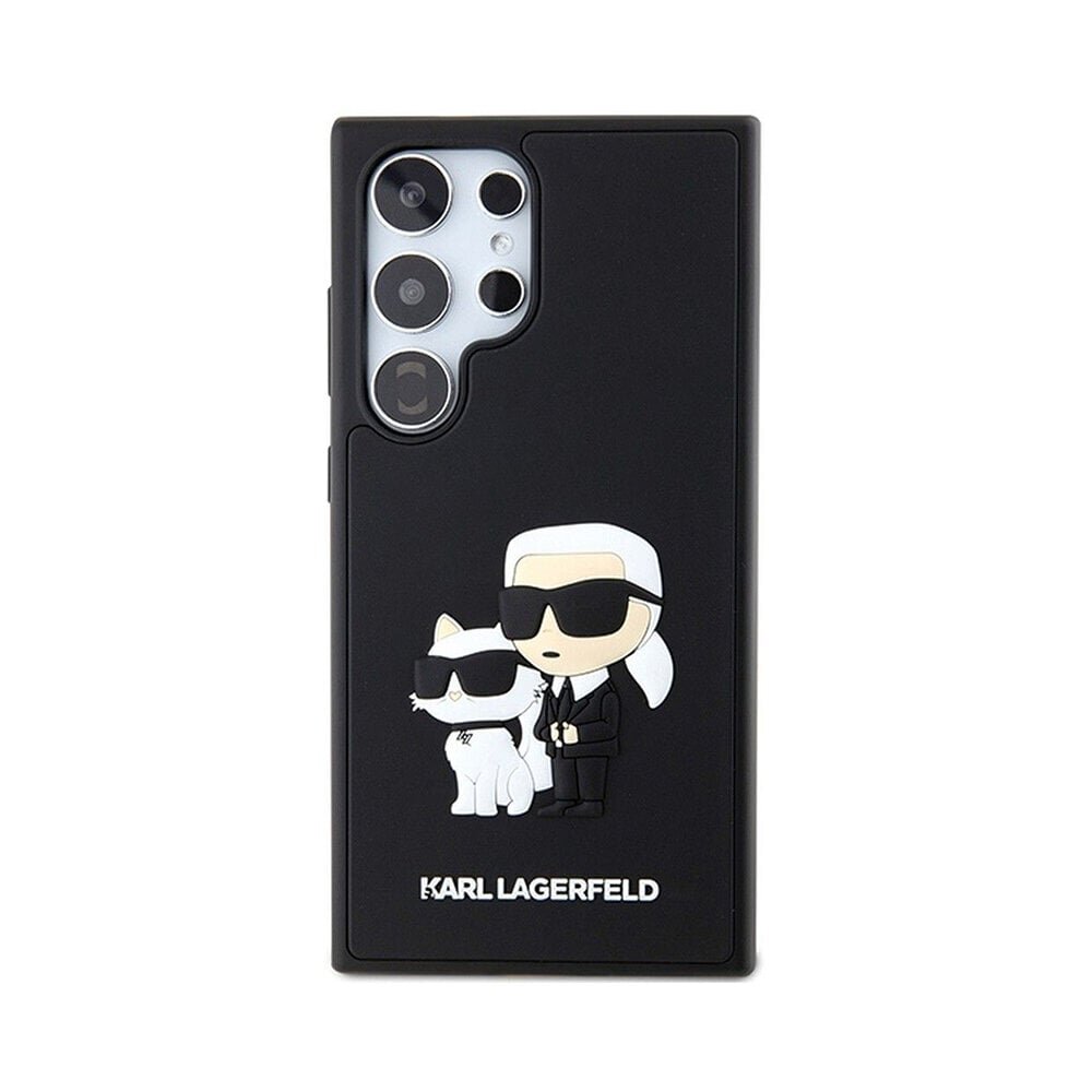 KARL LAGERFELD kotelo (3D Rubber KC NFT) Samsung Galaxy S24 Ultra (6,8″) - Musta hinta ja tiedot | Puhelimen kuoret ja kotelot | hobbyhall.fi