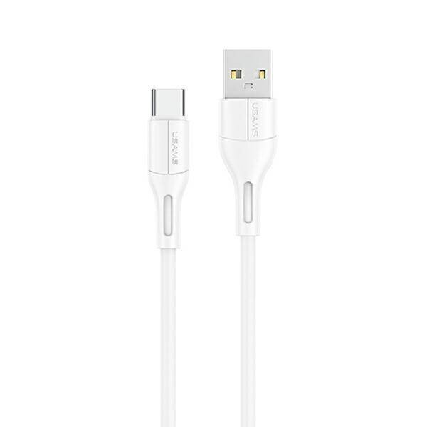 USAMS U68 USB-C lataus- ja datakaapeli 2A, valkoinen hinta ja tiedot | Puhelinkaapelit | hobbyhall.fi