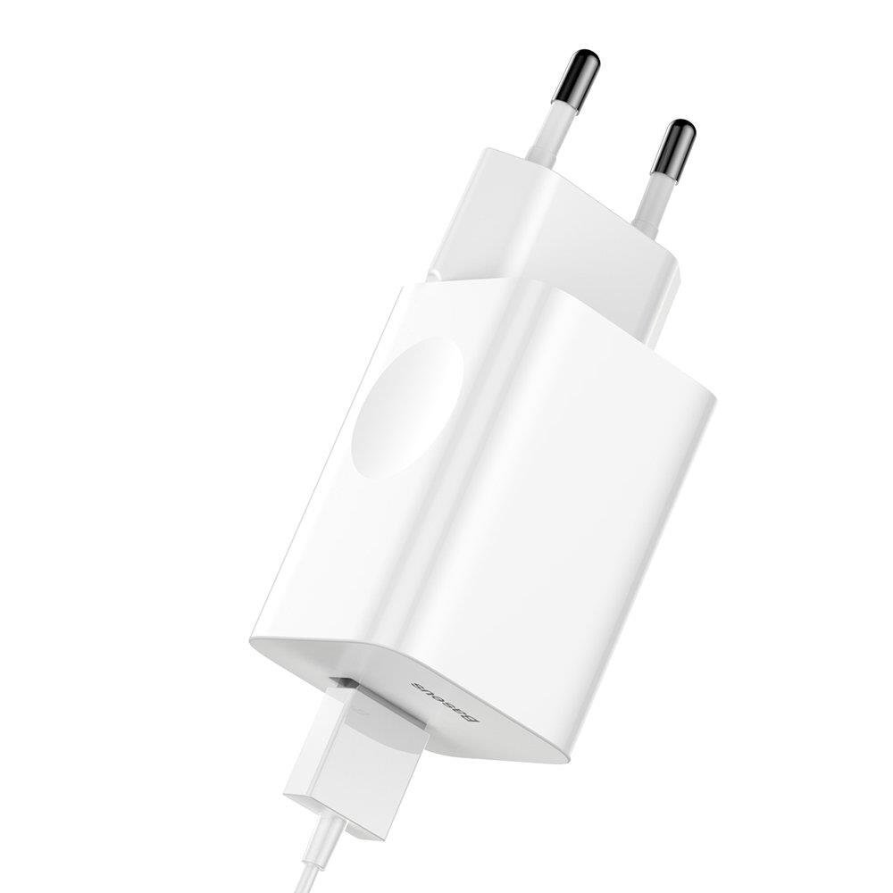 Nopea USB-laturi Quick Charge 3.0, valkoinen hinta ja tiedot | Puhelimen laturit | hobbyhall.fi