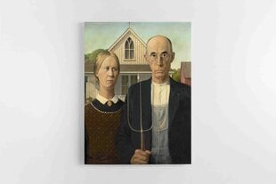 Grant Wood - Amerikkalainen goottilainen (American Gothic) hinta ja tiedot | Taulut | hobbyhall.fi