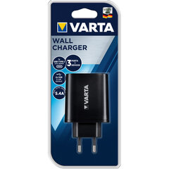 VARTA 2xUSB + USB tyyppi C 27W 220V hinta ja tiedot | Puhelimen laturit | hobbyhall.fi