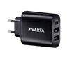 VARTA 2xUSB + USB tyyppi C 27W 220V hinta ja tiedot | Puhelimen laturit | hobbyhall.fi