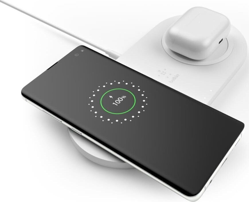 Belkin Dual Wireless Charging Pad with P hinta ja tiedot | Puhelimen laturit | hobbyhall.fi