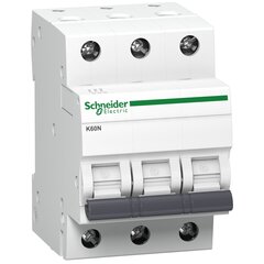 Modulaarinen automaattikytkin Schneider Electric, 3P B, 32A, 6kA, K60N hinta ja tiedot | Kytkimet ja pistorasiat | hobbyhall.fi