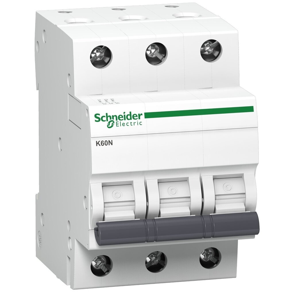 Modulaarinen automaattikytkin Schneider Electric, 3P B, 32A, 6kA, K60N hinta ja tiedot | Kytkimet ja pistorasiat | hobbyhall.fi