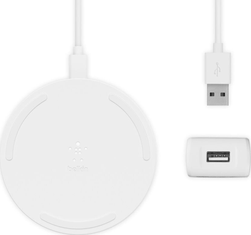 Belkin 10W Wireless Charging Pad + Cable hinta ja tiedot | Puhelimen laturit | hobbyhall.fi