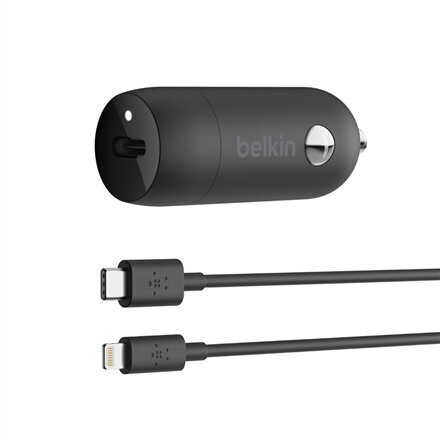 Belkin 20W USB-C PD Car Charger + USB-C hinta ja tiedot | Puhelimen laturit | hobbyhall.fi