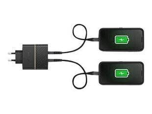 OtterBox 50W pikalaturi 2x USB-C musta hinta ja tiedot | Puhelimen laturit | hobbyhall.fi