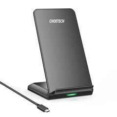 Choetech Qi langaton laturi 10W puhelinteline + USB-kaapeli - micro USB musta (T524-S) hinta ja tiedot | Choetech Puhelimet, älylaitteet ja kamerat | hobbyhall.fi