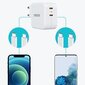 Choetech Fast Wall Laturi 2x USB Type C Virtalähde 40W 3A valkoinen (PD6009-EU) hinta ja tiedot | Puhelimen laturit | hobbyhall.fi