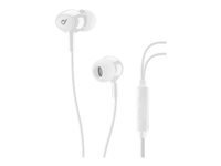 CELLULARLINE White In-Ear Earphones With hinta ja tiedot | Kuulokkeet | hobbyhall.fi