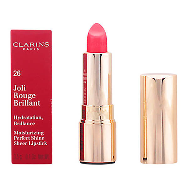 Huulipuna Clarins Joli Rouge Brillant, nro 26 hibiscus hinta ja tiedot | Huulipunat, huulikiillot ja huulirasvat | hobbyhall.fi