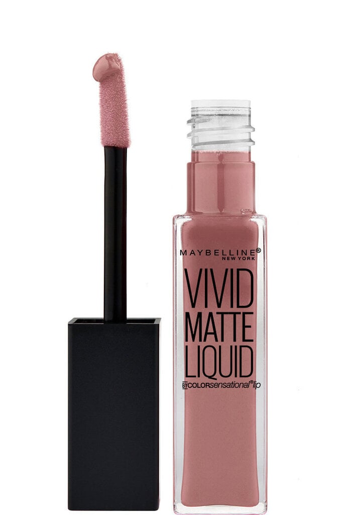 Maybelline Color Sensational Vivid Matte Liquid huulipuna 8 ml, 50 Nude Thrill hinta ja tiedot | Huulipunat, huulikiillot ja huulirasvat | hobbyhall.fi