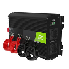 Green Cell Power Inverter Pro 12 V - 230 V 3000W/6000W modifioitu siniaalto hinta ja tiedot | Aggregaatit | hobbyhall.fi