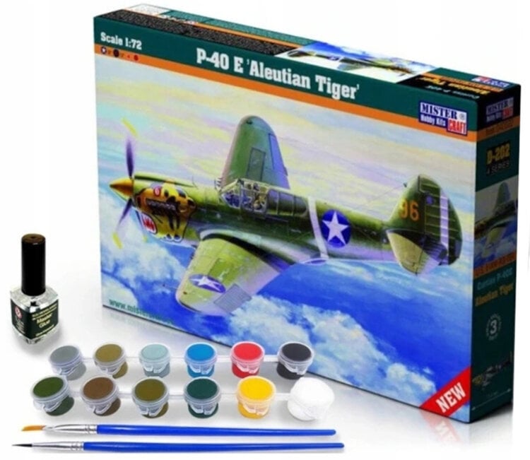 Malli Maalilla P-40 E Aleut Mittaikaa 1:72 hinta ja tiedot | Taide- ja askartelutarvikkeet | hobbyhall.fi