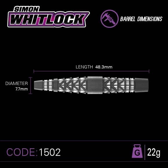 Darts Winmau Simon Whitlock World Cup S.E. 22 grammaa. hinta ja tiedot | Darts | hobbyhall.fi