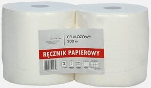 Paperipyyhkeet, rulla, 200m, 2sl. 1 rulla hinta ja tiedot | WC-paperit ja talouspaperit | hobbyhall.fi