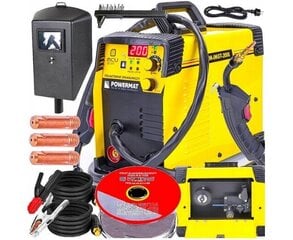 Powermat puoliautomaattinen hitsauskone PM-IMGT-200L 20-200 MIG / MAG / FCAW / MMA / TIG hinta ja tiedot | Hitsauslaitteet | hobbyhall.fi