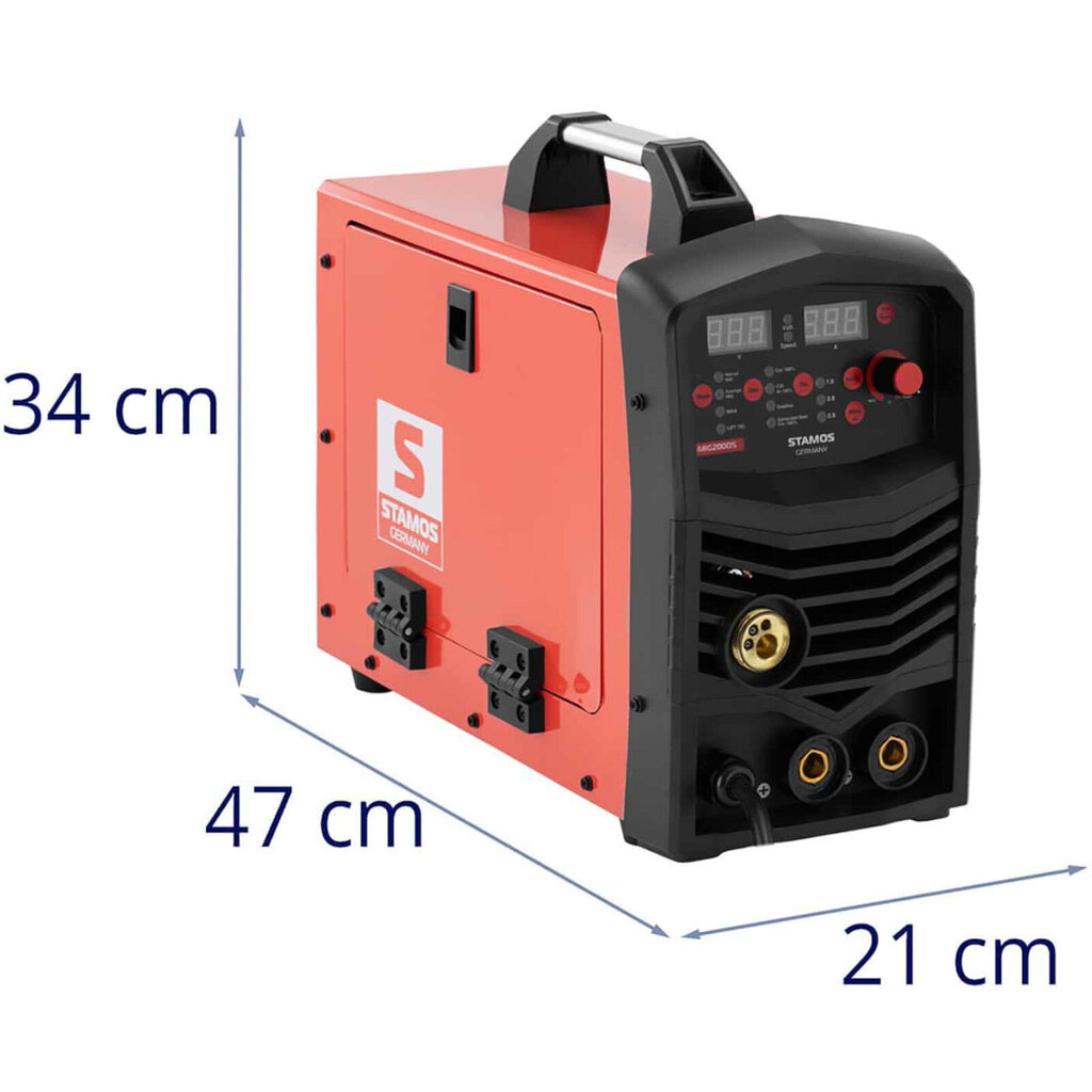 Invertterihitsauskone Stamos Saksa MIG MAG TIG 200A hinta ja tiedot | Hitsauslaitteet | hobbyhall.fi