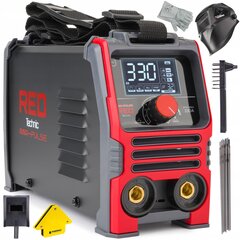 Invertterihitsauskone lisävarusteilla Red Technic RTSIT0004, 230V, 20-330 A hinta ja tiedot | Hitsauslaitteet | hobbyhall.fi