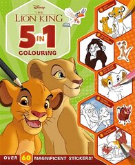 Disney The Lion King: 5 in 1 Colouring hinta ja tiedot | Vauvakirjat | hobbyhall.fi