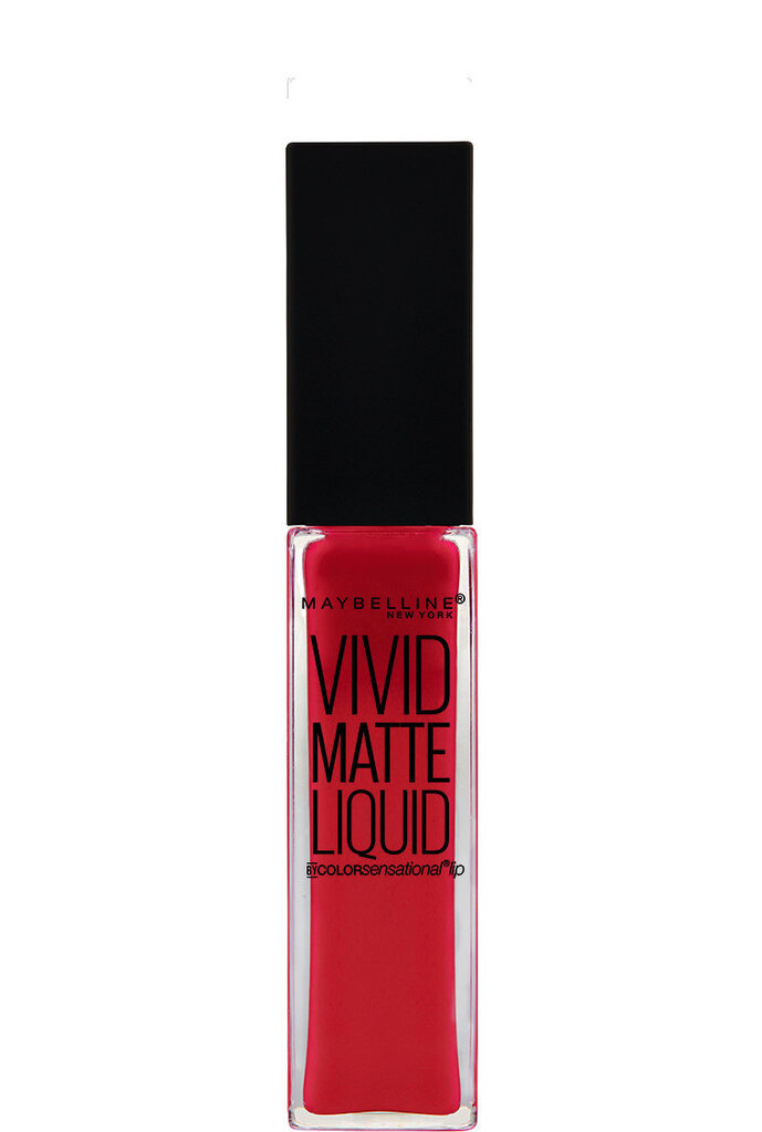 Maybelline Color Sensational Vivid Matte Liquid huulipuna 8 ml, 35 Rebel Red hinta ja tiedot | Huulipunat, huulikiillot ja huulirasvat | hobbyhall.fi