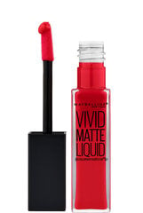 Maybelline Color Sensational Vivid Matte Liquid huulipuna 8 ml, 35 Rebel Red hinta ja tiedot | Huulipunat, huulikiillot ja huulirasvat | hobbyhall.fi
