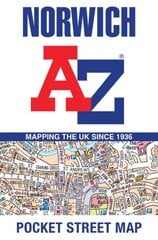 Norwich A-Z Pocket Street Map 2nd Revised edition hinta ja tiedot | Matkakirjat ja matkaoppaat | hobbyhall.fi