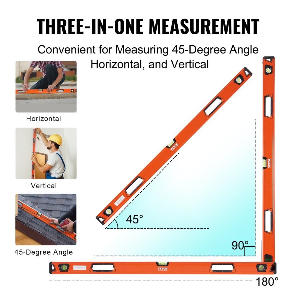 Alumiininen magneettitaso Vevor, 1222 mm hinta ja tiedot | Käsityökalut | hobbyhall.fi