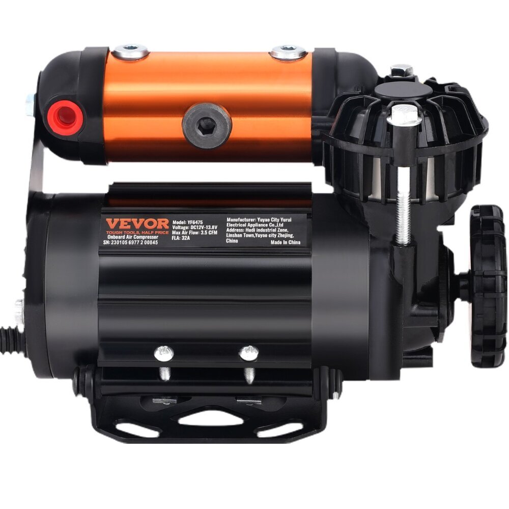 Kompakti kannettava ilmakompressori Vevor, 150 PSI, 100L/min, 12V hinta ja tiedot | Lisätarvikkeet autoiluun | hobbyhall.fi