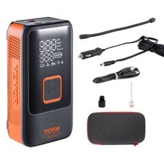 Mini kannettava ilmakompressori Vevor, 3x4000mAh, 150PSI hinta ja tiedot | Lisätarvikkeet autoiluun | hobbyhall.fi