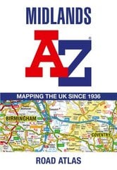 Midlands A-Z Road Atlas hinta ja tiedot | Matkakirjat ja matkaoppaat | hobbyhall.fi