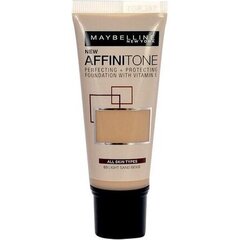 Maybelline Affinitone Foundation meikkivoide 30 ml, 17 Rose Beige hinta ja tiedot | Meikkivoiteet ja puuterit | hobbyhall.fi