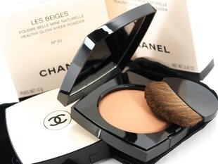 Hehkua antava puuteri Chanel Les Beiges Healthy Glow Sheer Beiges 40, 12 g hinta ja tiedot | Meikkivoiteet ja puuterit | hobbyhall.fi