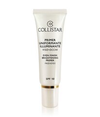 Collistar Even Finish Brightening Primer SPF10 meikin pohjustusvoide 30 ml hinta ja tiedot | Meikkivoiteet ja puuterit | hobbyhall.fi