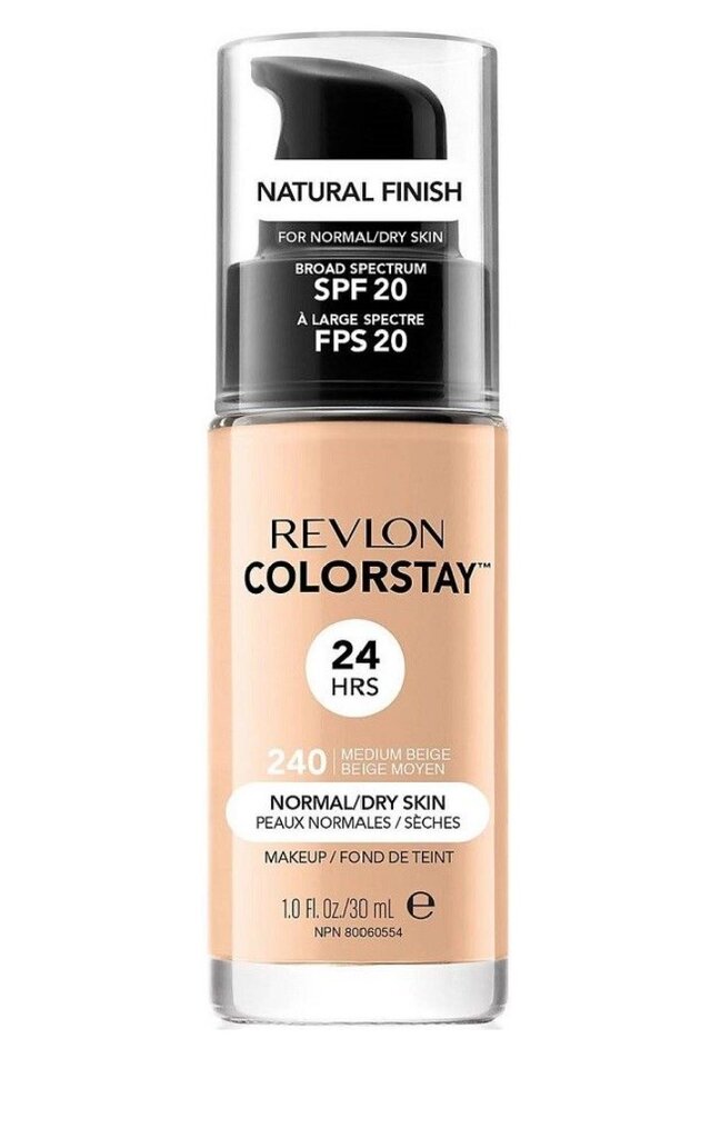 Revlon Colorstay Normal Dry Skin meikkituote 30 ml, 240 Medium Beige hinta ja tiedot | Meikkivoiteet ja puuterit | hobbyhall.fi