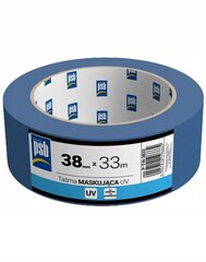 UV sininen maalarinteippi 38 mm 33 m hinta ja tiedot | Maalaustarvikkeet | hobbyhall.fi