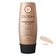 GOSH Foundation Plus+ -meikkivoide, 30 ml, Ivory hinta ja tiedot | GOSH Hajuvedet ja kosmetiikka | hobbyhall.fi
